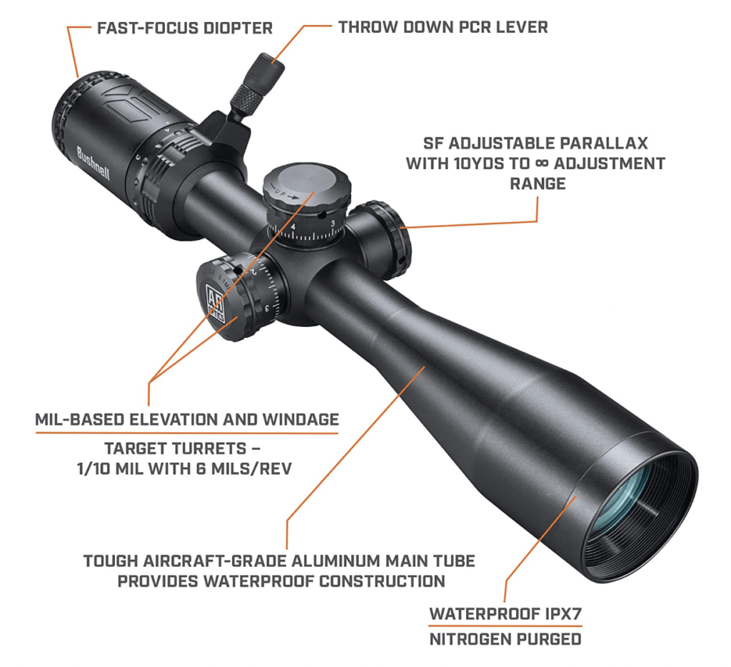 Bushnell AR Optics 3-9x40 Rifle Scope Features