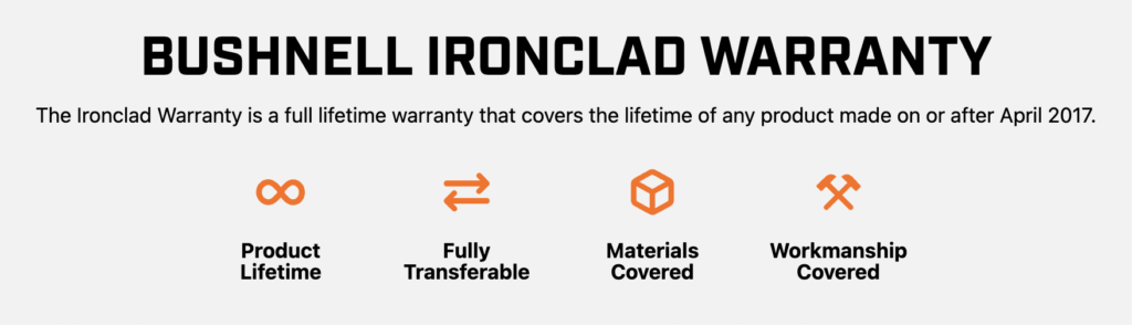 Bushnell Ironclad Warranty