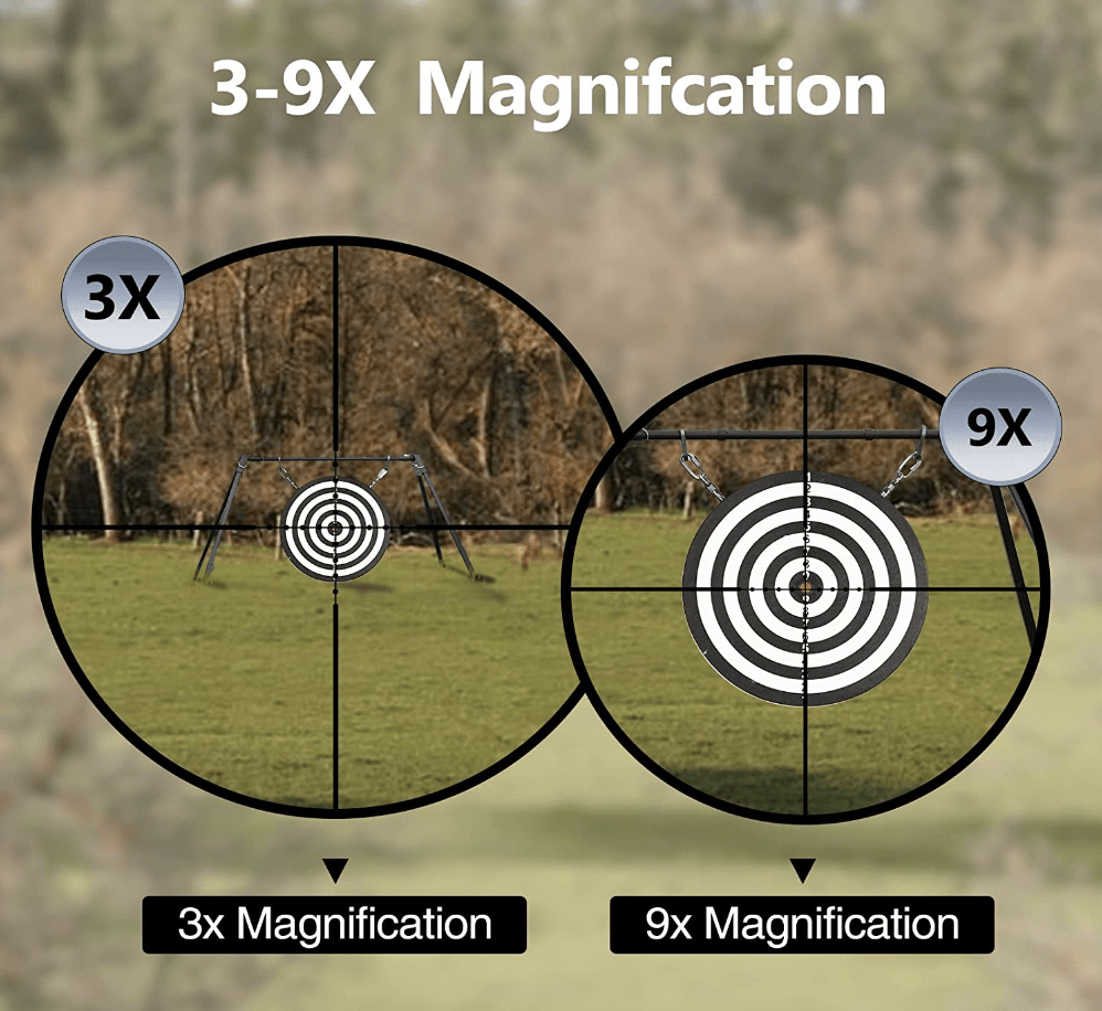 CVLIFE 3-9x40 Compact Rifle Scope Magnification