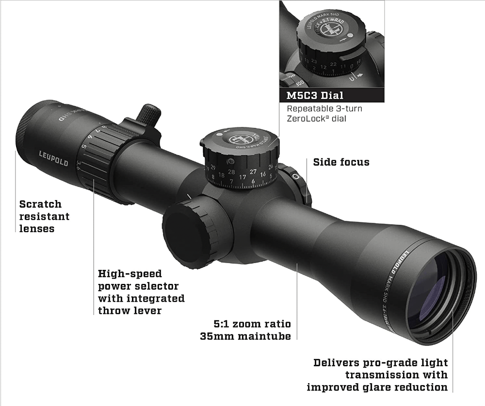 Leupold Mark 5HD 3.6-18x44 Riflescope Features