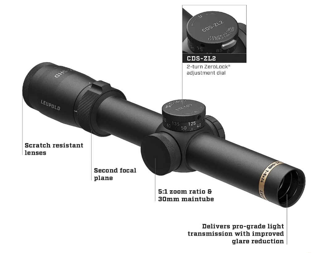 Leupold VX-5HD 4-20x52mm Riflescope Features