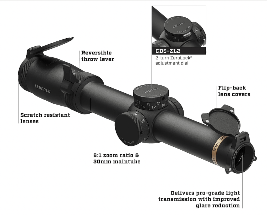 Leupold VX-6HD 3-18x44mm Riflescope Features