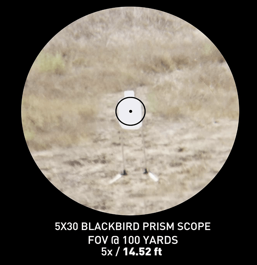 Monstrum Blackbird 5X Prism Scope Magnification