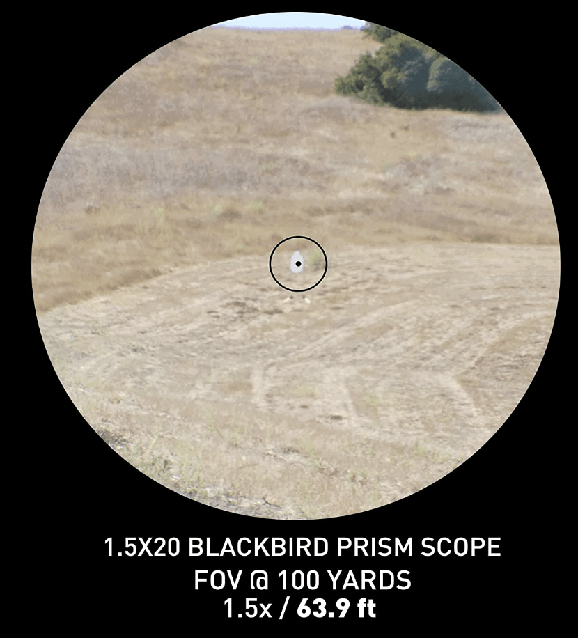 Monstrum Blackbird V2 1.5X Prism Scope Magnification