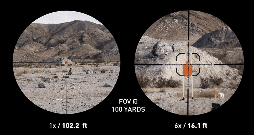 Monstrum G2 1-6x24 First Focal Plane (FFP) Rifle Scope Magnification