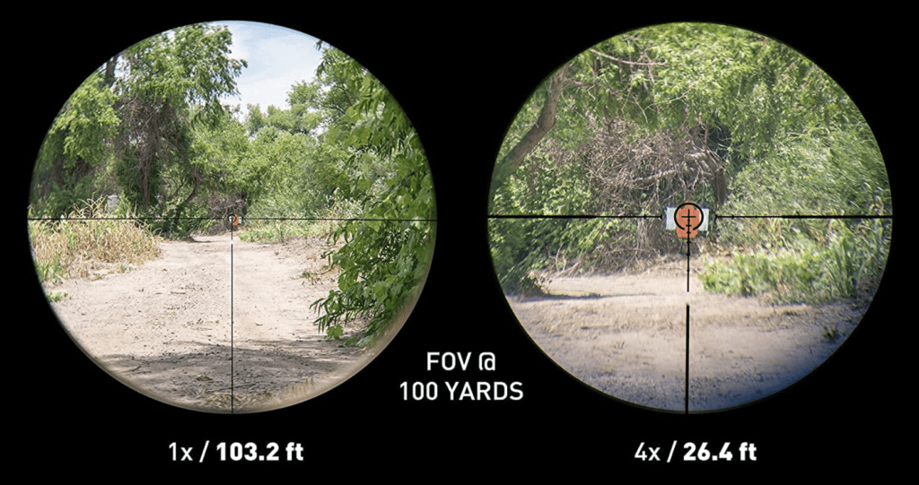 Monstrum G3 1-4x24 First Focal Plane FFP Rifle Scope Magnification