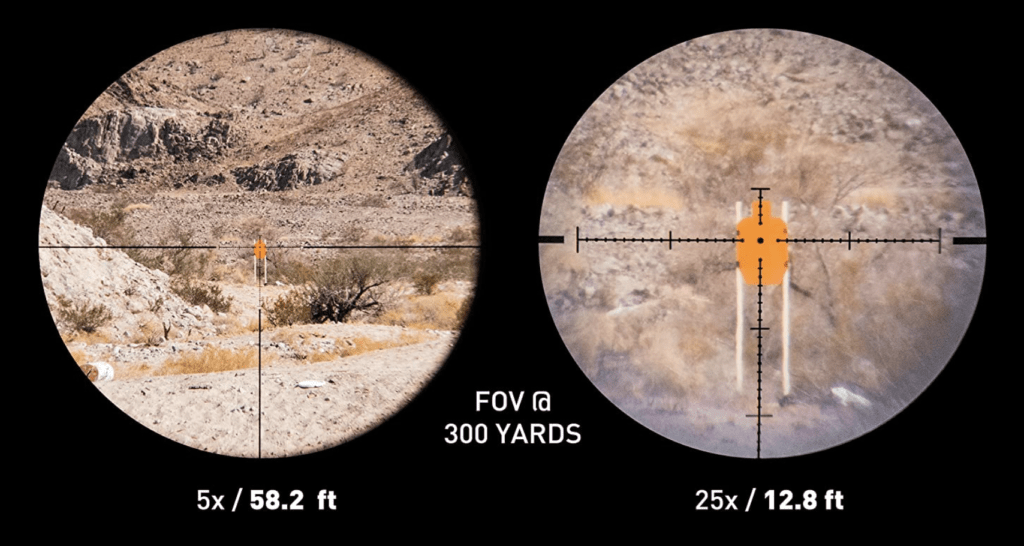 Monstrum G3 5-25x50 Rifle Scope Magnification