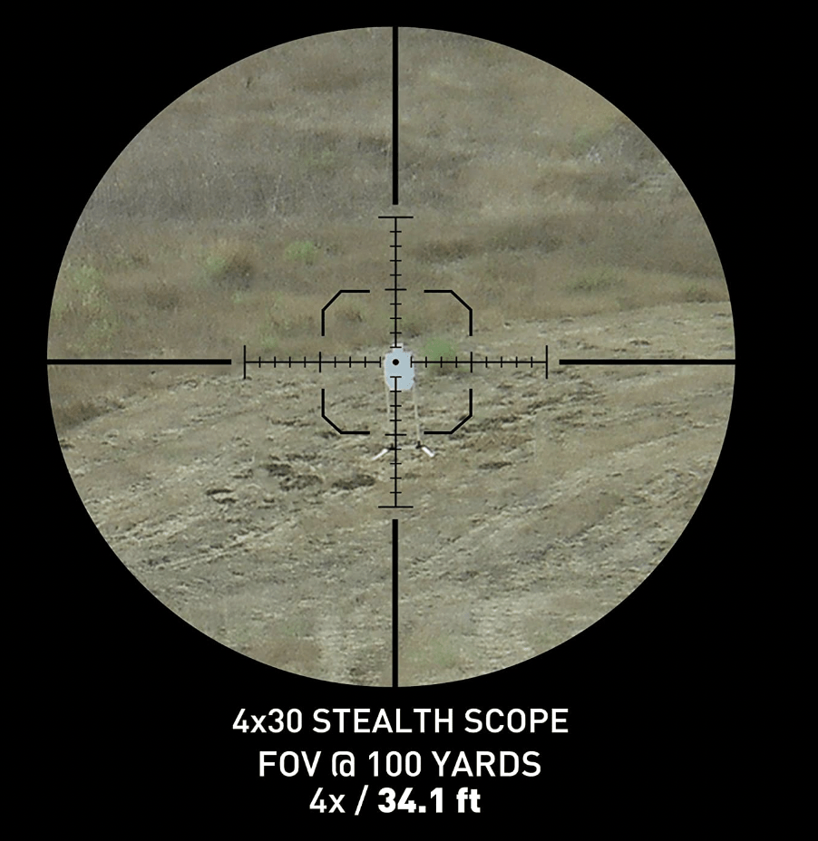 Monstrum Stealth 4x30 Fixed Magnification Scope Magnification