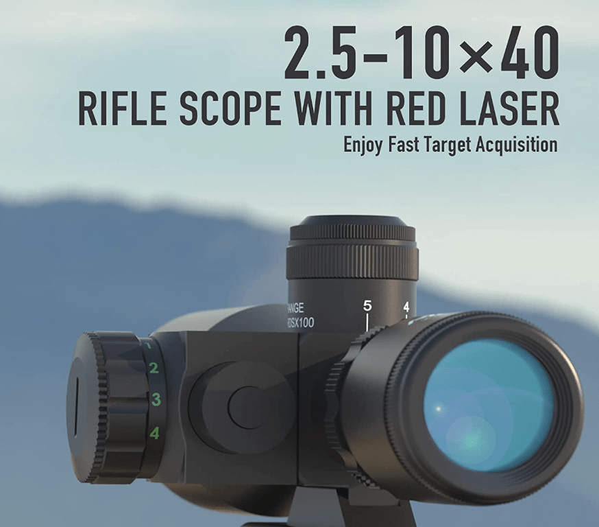 Pinty 2.5-10x40 Rifle Scope Magnification