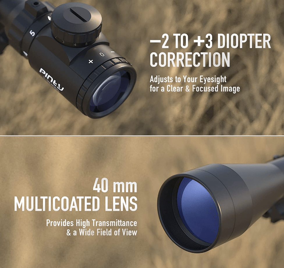 Pinty 3-9X40 Rifle Scope Features