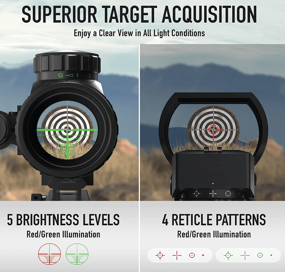 Pinty 3-9x32 4-in-1 Rifle Scope Combo Review Capabilities