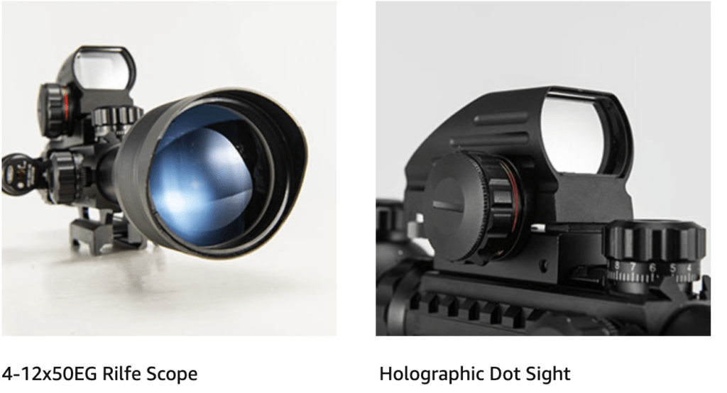 Pinty 4-12x50EG Rifle Scope Combo Magnification