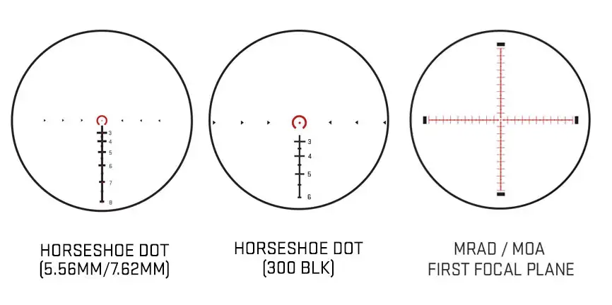 Sig Sauer Tango4 1-4x24mm Rifle Scope Reticle