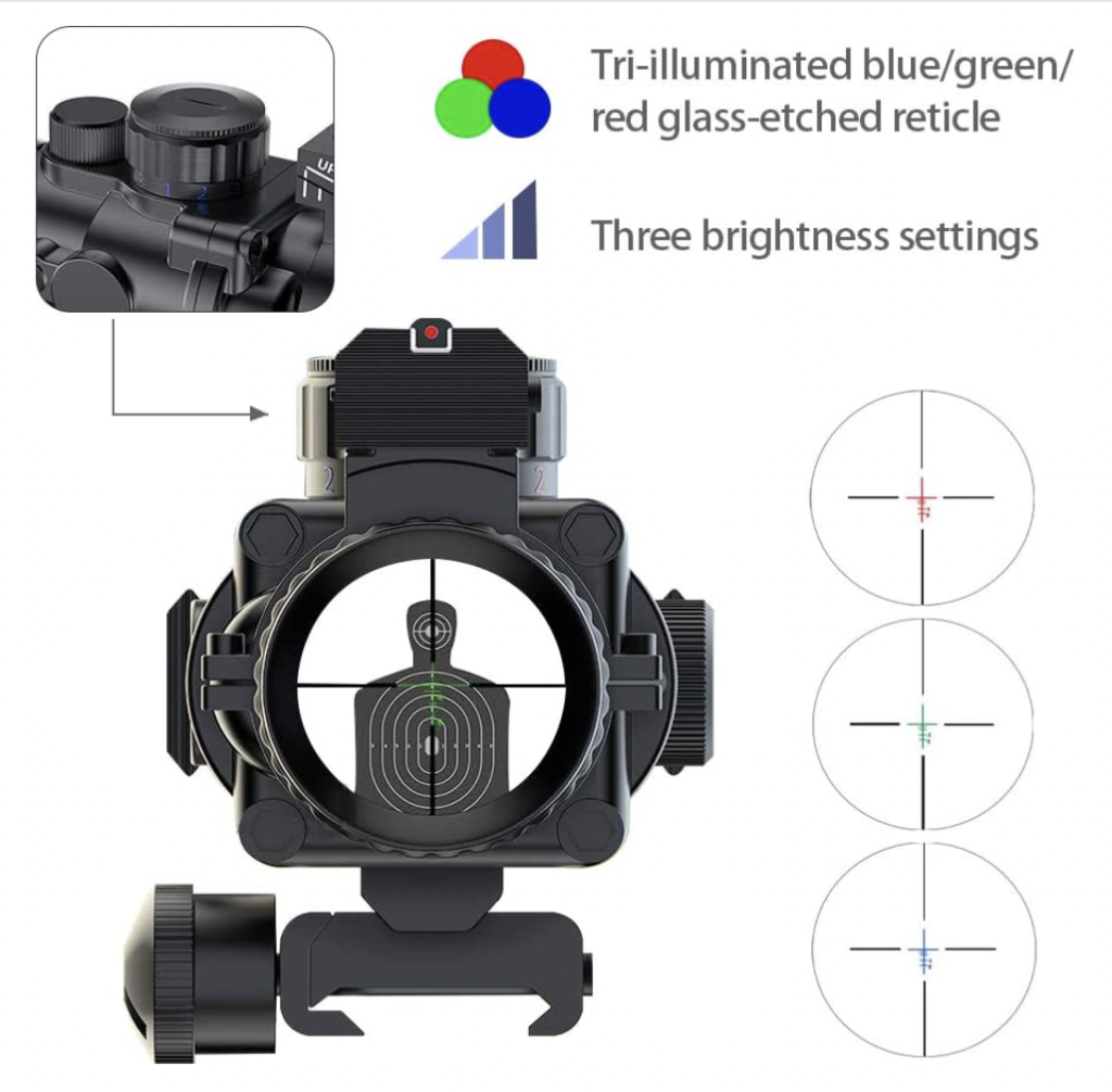 UUQ Prism 4x32 Rifle Scope Magnification