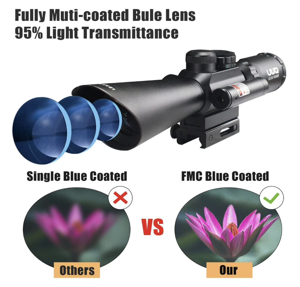 UUQ Tactical 3.5-10X40 Rifle Scope Capabilities