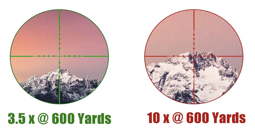 UUQ Tactical 3.5-10X40 Rifle Scope Magnification