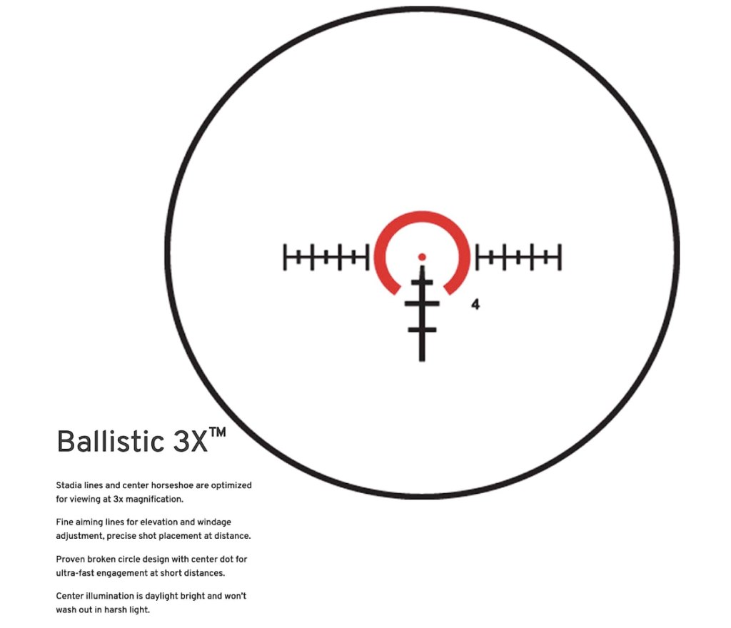 Burris RT-3 Red Dot Sight Reticle