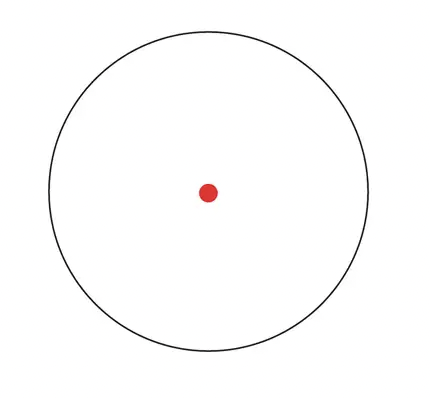 Bushnell Trophy TRS-25 Red Dot Sight Reticle