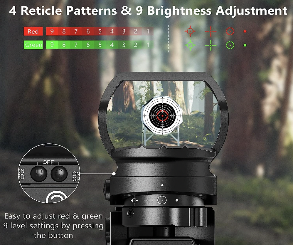 CVLIFE Red & Green Dot Sight Reticle