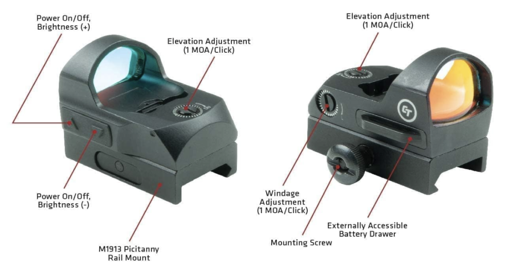 Crimson Trace CTS-1300 Reflex Sight Features