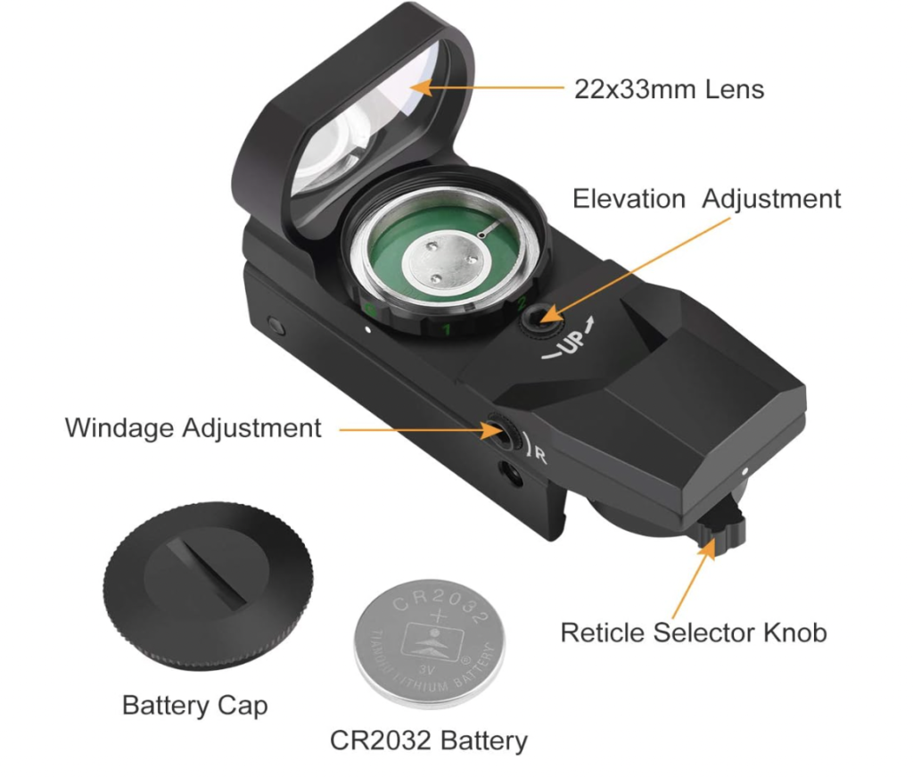 Feyachi RS-29 Reflex Sight Battery