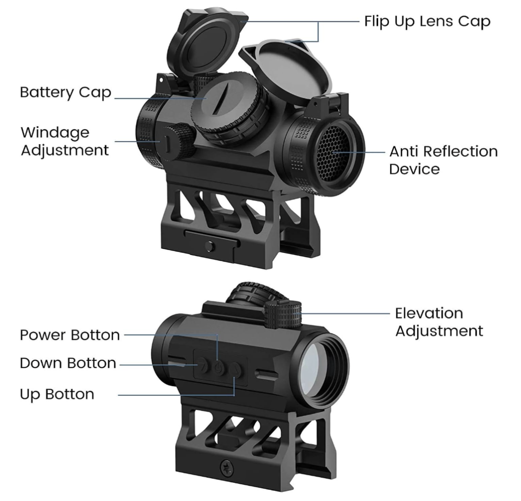 Feyachi V30 2MOA Red Dot Sight Features