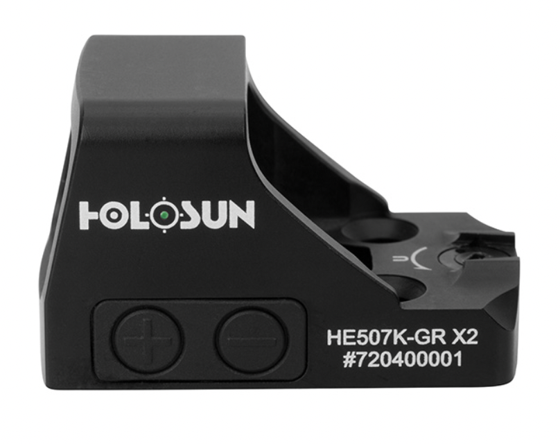 HOLOSUN HE507K-GR X2 Green Dot Reflex Sight Side View