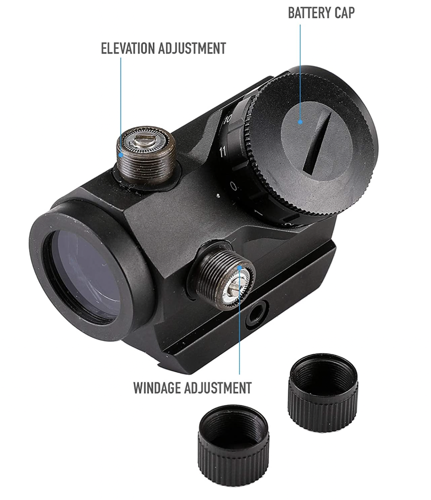 Pinty 1x25mm Tactical Red Dot Sight Features