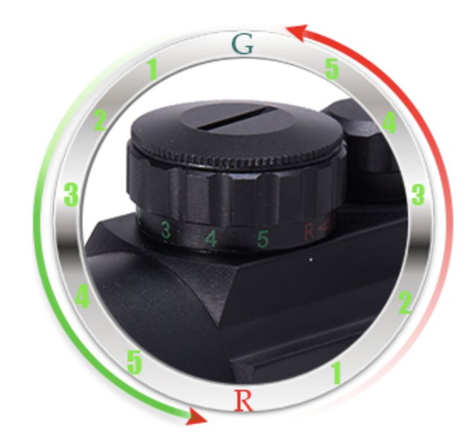 Pinty 30mm Reflex Red Green Dot Sight Adjust