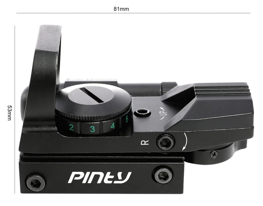 Pinty Red Dot Sight with Integrated Laser Specifications