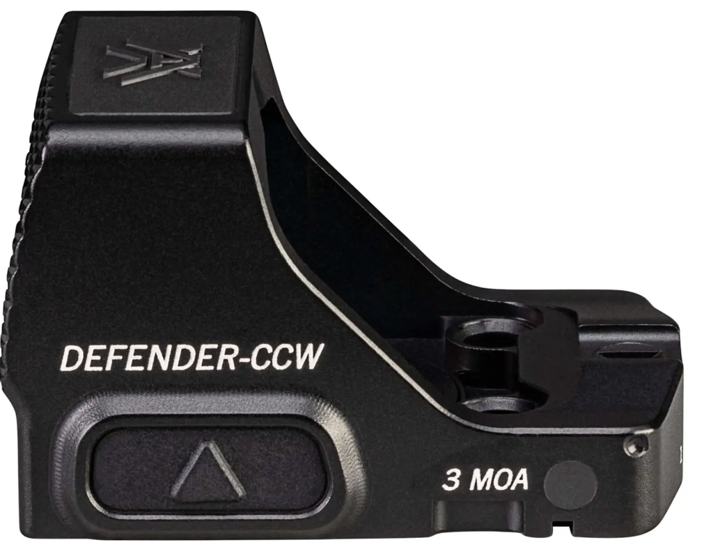 Vortex Optics Defender-CCW Micro Red Dot Sight Side View