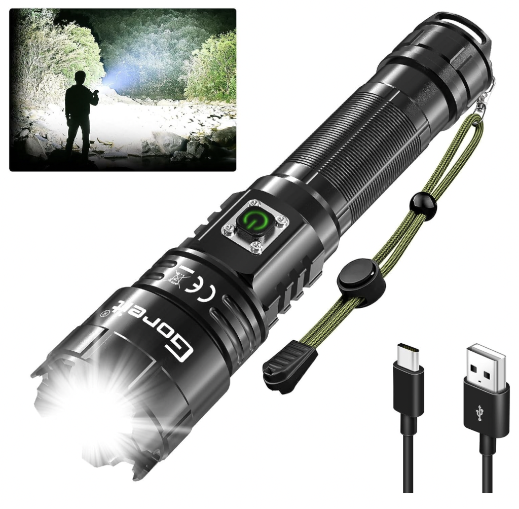 Goreit G9322 High Lumens Rechargeable Flashlight